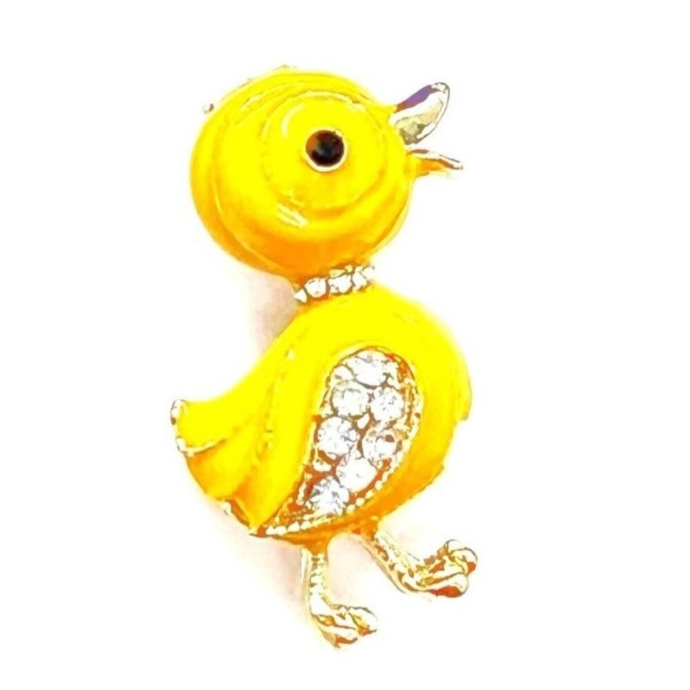 Yellow CHICK Pin BROOCH & Pendant